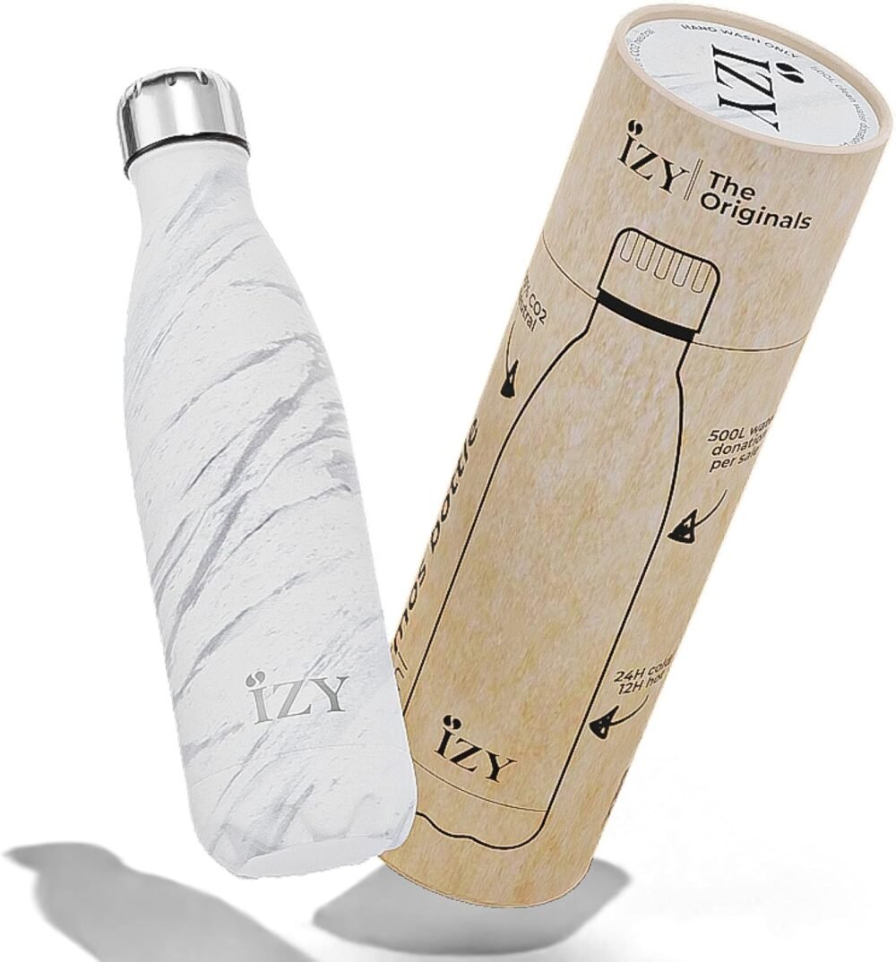 Balto marmuro termo gertuvė, 500 ml, - IZY