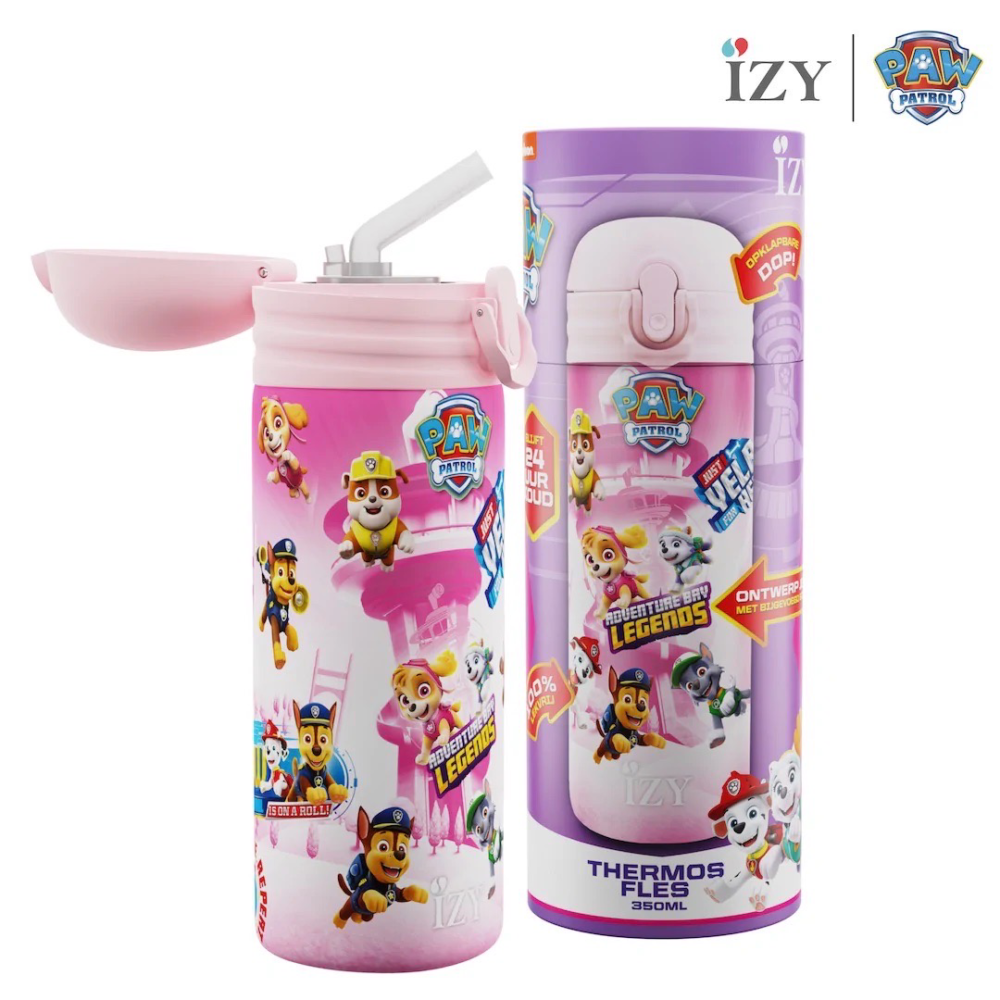 Paw Patrol Termo gertuvė, 350ml, IZY Refresh Pink