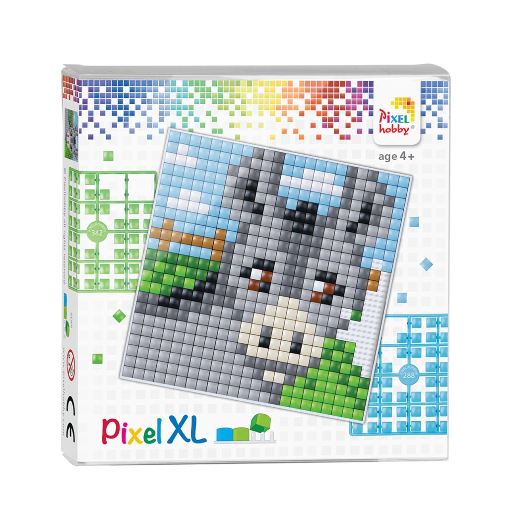 Pikselių dėlionė - asiliukas - Pixelhobby