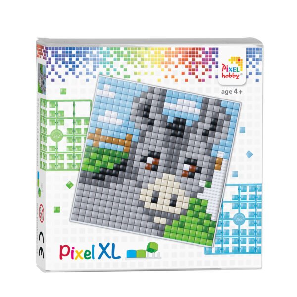 Pikselių dėlionė - asiliukas - Pixelhobby