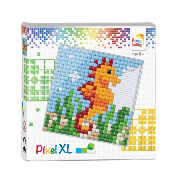 Pikselių dėlionė - jūrų arkliukas - Pixelhobby
