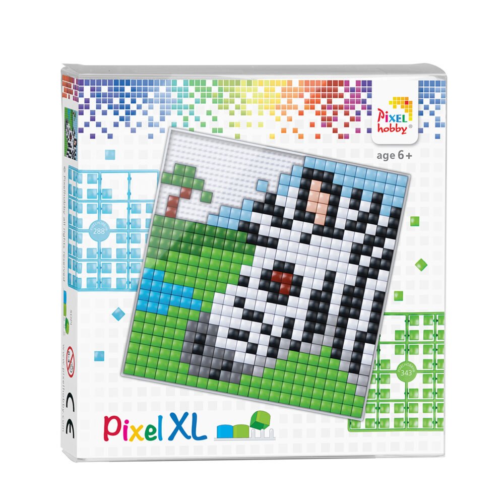 Pikselių dėlionė - zebras - Pixelhobby