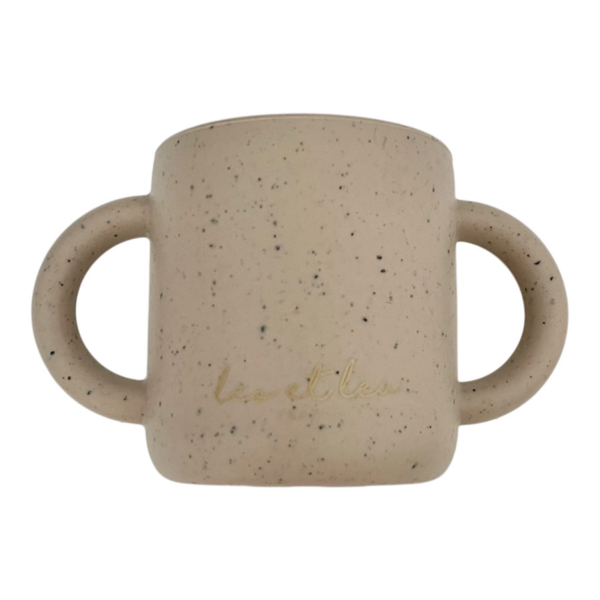 Silikoninis puodelis, Smėlis - Leo et Lea (shell collection)